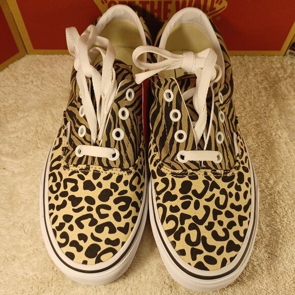 Vans Men's 3.5/Women's 5 Era Safari Leopard/Zebra Multicolor  VN0A54F19M7 - Picture 8 of 11